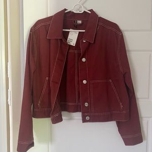 Burnt red lightweight jacket